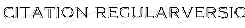 Citation RegularVersion字体转换